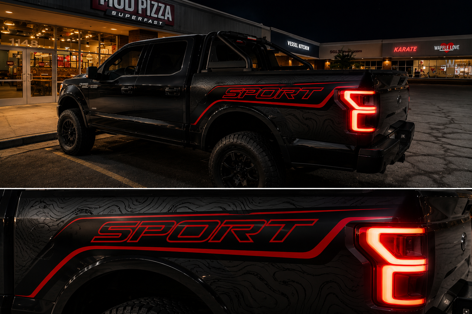 Sport truck decal concept
